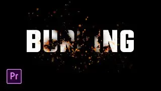 Burning TEXT effect in Premiere pro