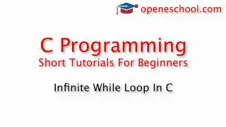 C Programming Basics - Infinite While Loop In C