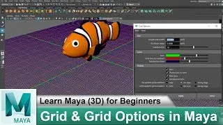 What is Grid & Grid Settings in Maya 2018 | Learn Maya 3D for Beginners Tutorials #29