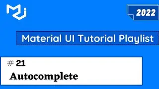 Material UI Autocomplete List | Material UI Tutorial | Material UI Search Autocompletion | #21