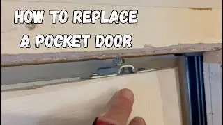 How to replace a pocket door. Swap out old pocket door for new