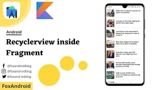 Recyclerview in Fragment Android Studio Tutorial || Recyclerview || Fragment || Kotlin