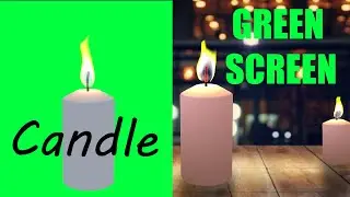 Candle Green Screen || VFX Effects Green Screen