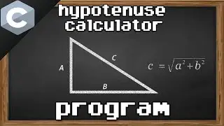 C hypotenuse calculator program 📐