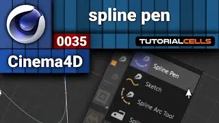 0035. spline pen tool in cinema 4d