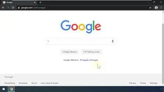 How to change Google Search Engine from English to Língua portuguesa