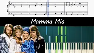 How to play piano part of Mamma Mia by ABBA