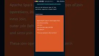Exploring Join Operations in Apache Spark | Advanced Interview Q&A