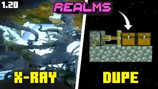 1.20 Realms - ALL ITEM DUPLICATION GLITCH + X-RAY - Minecraft Bedrock