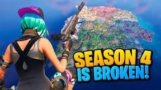 Fortnite Season 4 is so BROKEN! (invincible glitch)