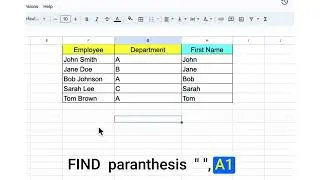 Google Sheets - Formulas LEFT functions: Extract a portion of text from a cell