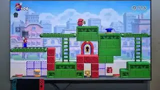 Mario vs Donkey Kong Nintendo Switch dock mode gameplay | 4K TV