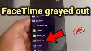 FaceTime is grayed out in iPhone settings : Fix