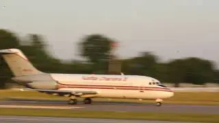 Kalitta Charters Douglas DC-9 Take Off at Hickory Regional Airport  (6-7-18)