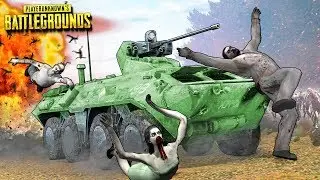 100 ЗОМБИ VS БРДМ! ПРОБИРАЕМСЯ СКВОЗЬ ТОЛПУ ЗОМБИ НА МОЩНОМ БРДМ В PUBG