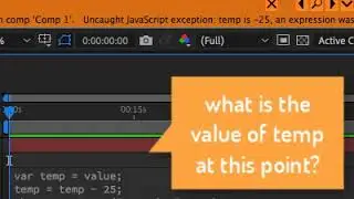 Debugging Ae Expressions by Throwing Errors (Micro-Tutorial)