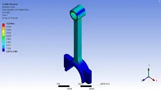 ✅💯✅ Ansys Structural Project # 5 : Fatigue and Stress Analysis of a Crankshaft