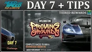 NFS No Limits | Day 7 - WINNING + TIPS - Koenigsegg Agera RS | Proving Grounds