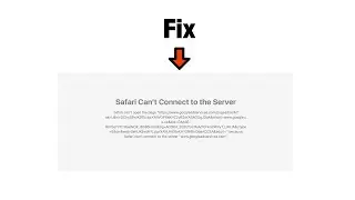 Safari Can’t Connect To Server Mac