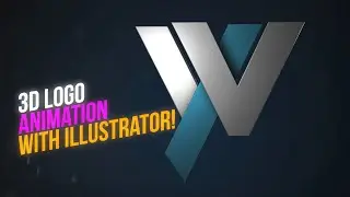 Clean 3D Logo Reveal! Use Your Illustrator File in After Effects!