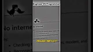 Engineer vs Programmer ! 