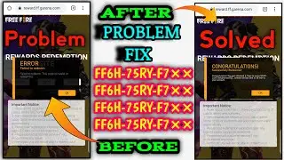 Free Fire Redeem Code ERROR Problem Solution || FIX Free Fire Redeem Code Problem | FF REDEEM CODES