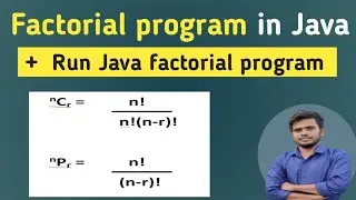 Java Program to Find Factorial of a Number - In Hindi  ||