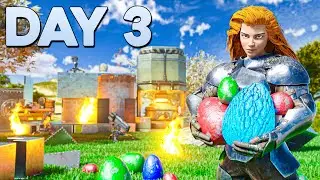 Early Game Raiding On ARK Astraeos SOLO Day 3!
