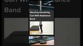 Standing Hamstring Curl With Resistant Band 