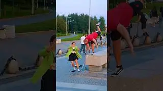 Gymnast Pretended to Be a Blind Man Prank😂 #kiryakolesnikov #funny #comedy #prank #flip #parkour