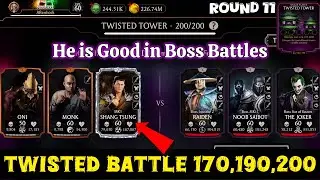 MK1 Shang Tsung Vs Boss Twisted Tower Battle 200 & 170,190 Fight + Reward MK Mobile