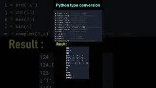 Python type conversion 