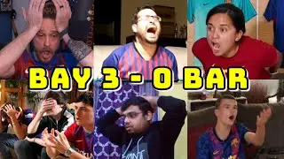 BEST COMPILATION | BAYERN MUNICH VS BARCELONA 3-0 | LIVE REACTIONS BARCA FANS CHANNEL