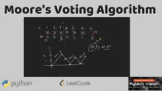 Majority Element  #169 | LeetCode | Moore voting Algorithm | Python