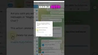 Delete Telegram Messages ❌ 