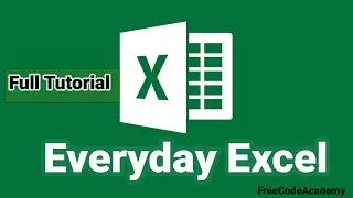 Everyday Excel  Full Tutorial