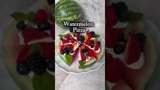 Watermelon Pizza, So Yummy 🤩 #fruit #easyrecipe #healthyfood #fruitcutting #kitchengadgets #summer