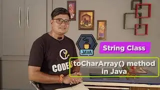 Java String toCharArray() method | How to convert toCharArray to string in Java?