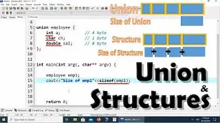 Structures and Unions in C++ Using Program Example