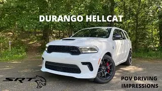 2021 Dodge Durango SRT Hellcat - REVIEW and POV DRIVE! 3 ROWS of POWER!