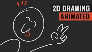 Animated 2D Drawing Effect in Blender