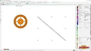 Выпрямить текст и распределить равномерно по кругу. Corel Draw от Деревяшкина