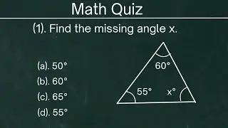 Can You Pass 7th Grade Math Angles of Triangle Test| Math Quiz