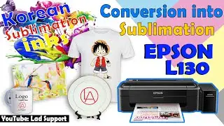Epson L130, L310, L120, L121 Conversion into Korean Sublimation inks ll Manual Nozzle Check