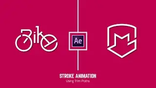 Stroke  Animation using Trim Paths in After Effects - After Effects Tutorial - No Third Party Plugin