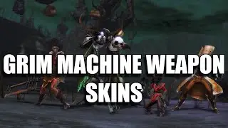 Guild Wars 2 - Grim Machine Weapon Skin Preview (Shadow of the Mad King 2023)