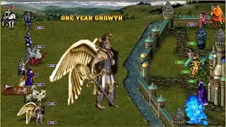 Heroes 3 COMBAT One year growth Conflux was attacked by Castle