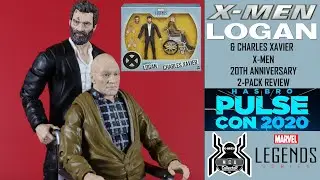 Marvel Legends LOGAN & CHARLES XAVIER Xmen SDCC PulseCon Exclusive 2 Pack Review