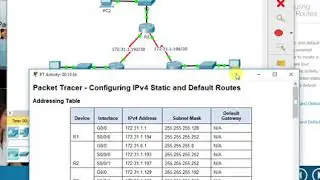 Packet Tracer 2.2.2.4 - Configuring IPv4 Static and Default Routes