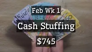 First Pay of February | $793.60 | Cash Stuffing | 13-02-2025